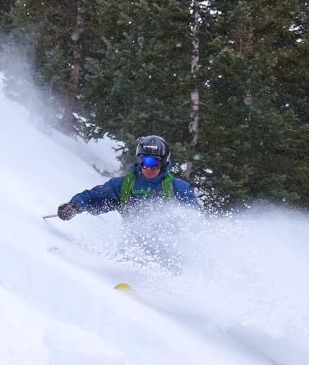 Council candidate Michael Kruteck is pictured backcountry skiing in Colorado's Elk Mountains. (Photo courtesy of Michael Kruteck)