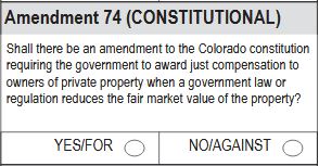 Colorado State Measures: Proposition 112 vs. Amendment 74 Colorado State Measures: Proposition 112 vs. Amendment 74